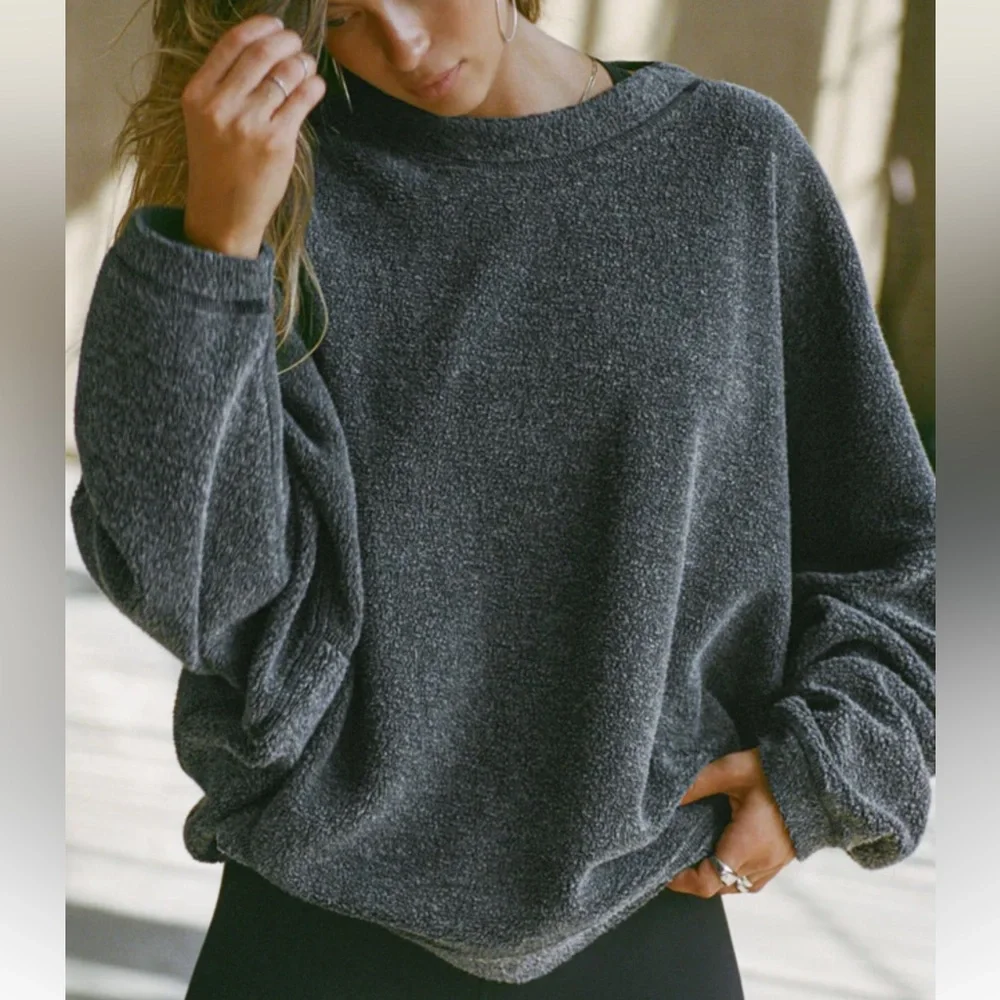 Joah Brown Sherpa pullover - Picture 4 of 10